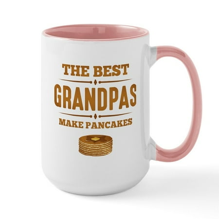 

CafePress - Best Grandpas Make Pancakes Large Mug - 15 oz Ceramic Large Mug