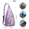 thumbnail image 4 of Tropical Butterfly Sling Backpack – Artistic & Fashionable Crossbody Shoulder Bag, MultiLayer Storage for Outdoor Adventures, Commuting & Photography, 4 of 4
