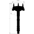 thumbnail image 5 of MSD Ignition Distributor 8558 Low-Profile; For Use With Chevy Tall Block V8 Engines; Without Ignition Control Module; Crank Trigger; Locked Out Timing; With Bronze Gear; Red Cap With HEI/Male Posts, 5 of 5