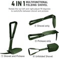 thumbnail image 5 of Pelle Pliante, Pelle Multifonction en Acier au Carbone Haute Résistance Extra Stable Combinaison Pelle de Camping Pliante, 5 of 5