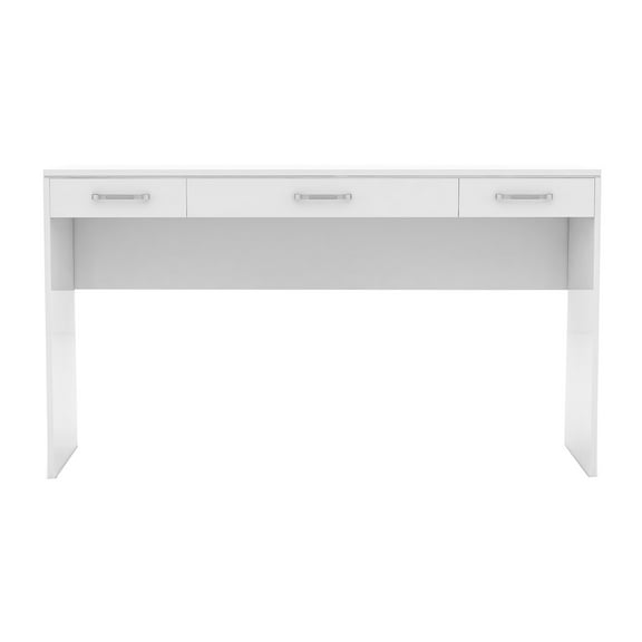 Furniture of America Olive White Wood 3 Drawer Vanity Table