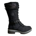 thumbnail image 5 of Winter High Square Heel Round Head Sewing Line Plus Size Martin Boots, 5 of 9