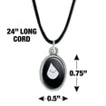 thumbnail image 4 of Adventure Time Marceline Head Antiqued Oval Charm Pendant with Black Satin Cord, 4 of 5