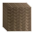 thumbnail image 1 of FASÄDE Current Decorative Vinyl 2ft x 2ft Lay in Ceiling Panel in Argent Bronze (5 Pack), 1 of 5