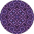 thumbnail image 1 of Ahgly Company Indoor Round Patterned Dark Purple Area Rugs, 6' Round, 1 of 6