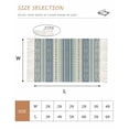 thumbnail image 2 of Blue Geometric Washable Area Rug 3'x5', Modern Abstract Art Vintage Boho Woven Cotton Tassels Kitchen Rugs, Non Slip Indoor Door Mat Throw Carpet for Entryway Living Room Nursery Laundry Room, 2 of 9