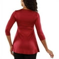 thumbnail image 3 of Women's Sublime Silky Black Tunic Top, 3 of 4