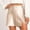 Beige, variant on YHAJDS Short Skirts For Women Satin Solid Color High Waist Elastic Casual Mini Skirt Women