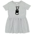 thumbnail image 3 of Inktastic Skeleton Cat Girls Toddler Dress, 3 of 5