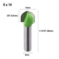 thumbnail image 2 of 1 Pce Boule de Tige 8Mm Embout de Nez Rond Coque Cnc Noyau de Rayon 8X14, 2 of 10
