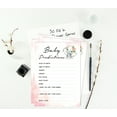 thumbnail image 3 of Inkdotpot 50Prediction CardsFor Baby Shower Game Baby Elephant Girl Jungle Animals Party Supplies Fun Baby Shower Game Favors, 3 of 5