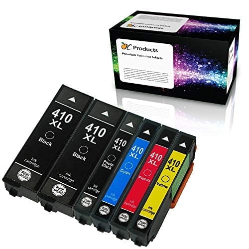 OCProducts Compatible Ink Cartridge Replacement for Epson 410 410XL for Expression XP-630 XP-830 XP-530 XP-635 XP-640 Printers (6 Pack)