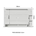thumbnail image 3 of Panel para Tv hasta 60 Pulgadas Madesa Alfa Blanco, 3 of 7