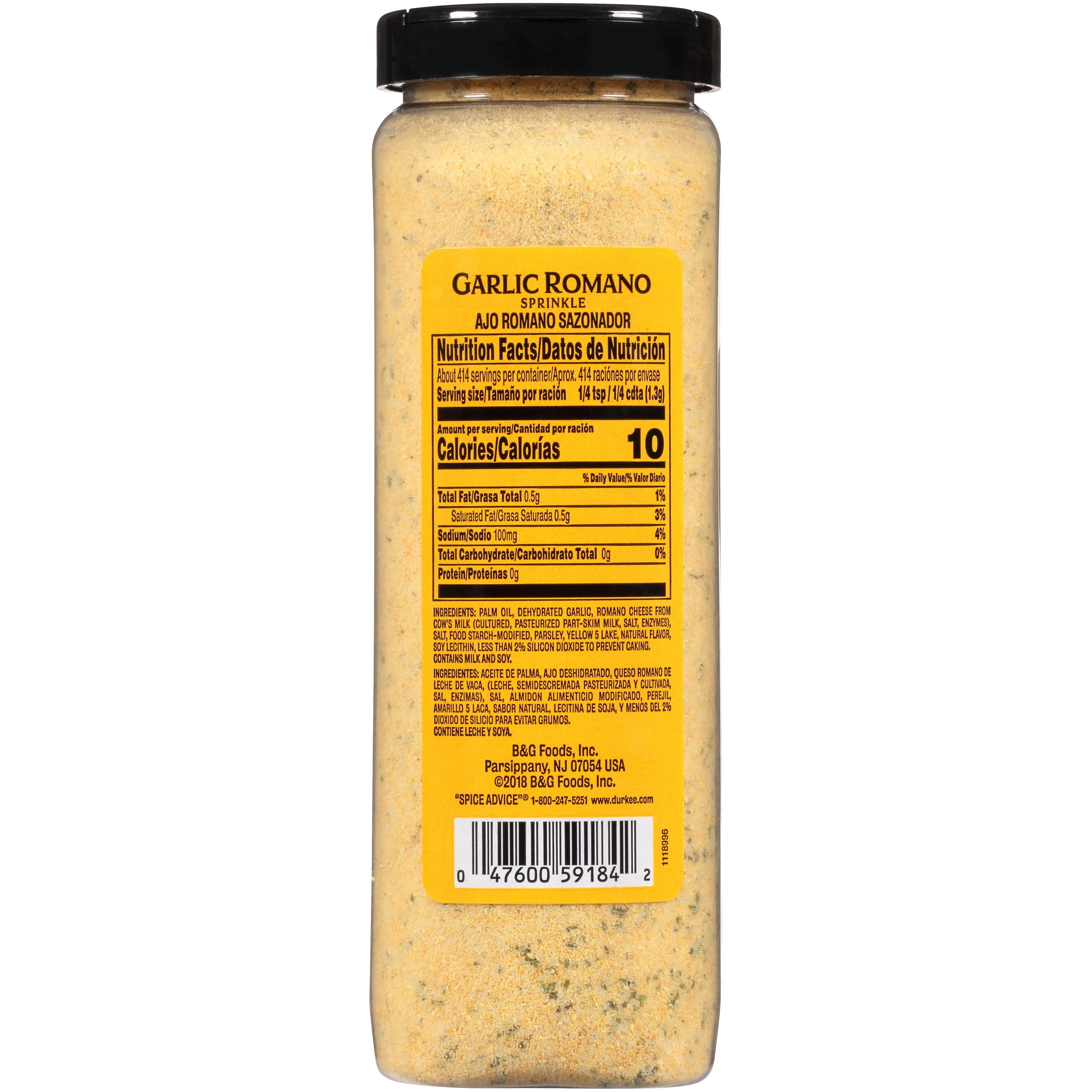 Durkee® Garlic Romano Sprinkle 19 oz. Shaker