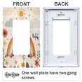 thumbnail image 3 of Yayeee Rocker Switch Wall Plate 3-Gang 6.5"x4.6" Home Decorative Outlet Cover, Cute Rainbow, 3 of 6