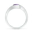thumbnail image 2 of ANGARA Natural 1.15 Ct. Amethyst Solitaire Ring in 14K White Gold for Women (Ring Size: 3), 2 of 9