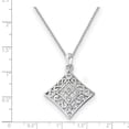 thumbnail image 2 of Sterling Silver Cubic Zirconia I Love You All Year Long 18inch Necklace, 2 of 2
