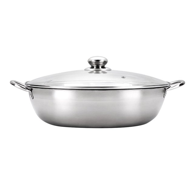 Ol Caliente de material acero Inoxidable Inducción De Utensilios De Cocina partidos Gemelos Ol Caliente De Ovejas Pequeñas UNA perfecl Olla caliente de acero inoxidable