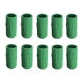 thumbnail image 1 of stanreset 10 Pieces Fingertip Sleeve Breathable Hand Joint Protector Shock Absorbing Support Brace Nonslip for Basketball Green, 1 of 1