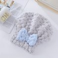 thumbnail image 5 of 1pc Bow Quick Drying Hair Towel Wrap For Women, Microfiber Absorbent Hair Turban For Wet Hair, Hair Drying Towel Wrap, 5 of 5