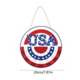 thumbnail image 3 of CuiLiyq 4th of July Wooden Welcome Door Hanger, Patriotic Memorial Day USA 250th Anniversary Sign for Front Porch Wall Entryway Home Decor, 3 of 6