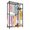 black 2+3, variant on BouPower Heavy Duty Clothes Rack,Metal Clothing Rack with Adjustable Shelves and Hanging Rods,Freestanding Garment Rack,Portable Closet Organizer for Bedroom Closet