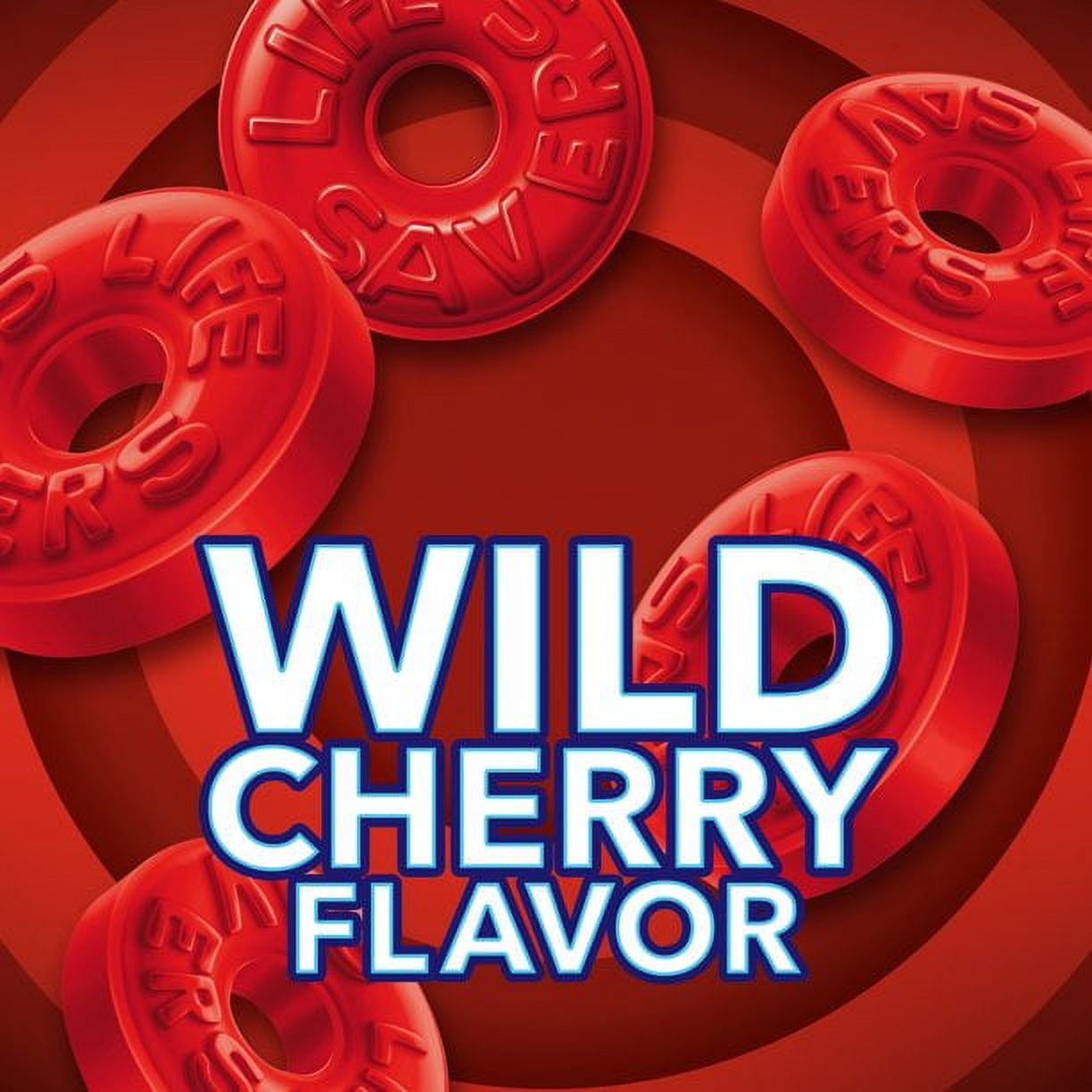Life Savers Wild Cherry Hard Candy Individually Wrapped, Sharing Size (2 Bags)