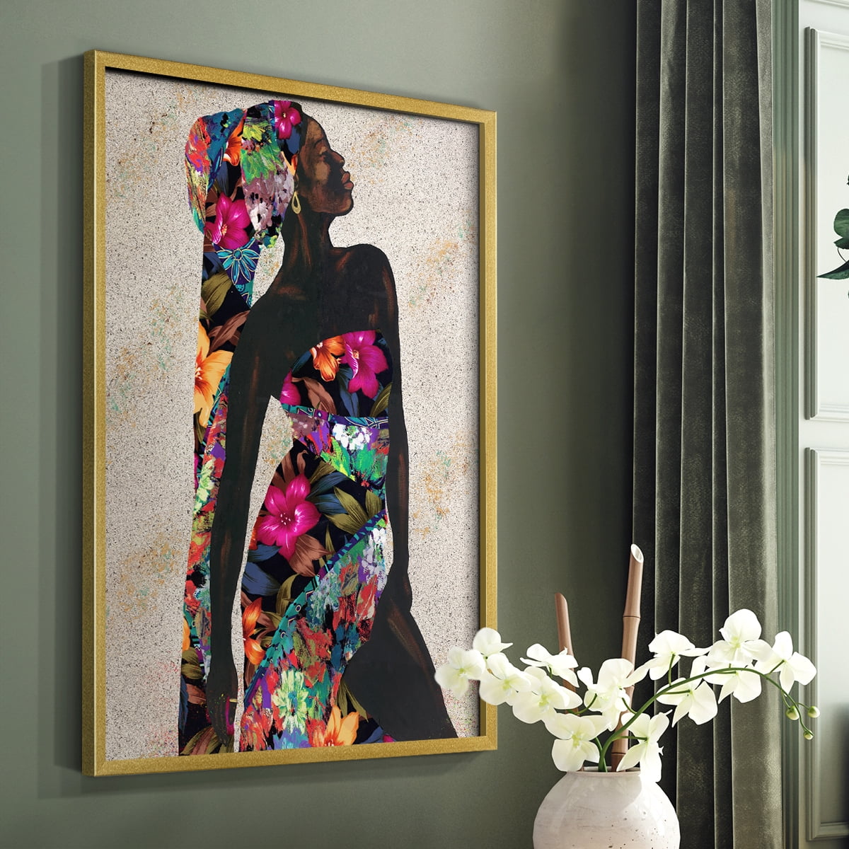 Woman Strong I Framed Print - Solid Wood in Single Picture Frame Solid Wood 2 Framed Print