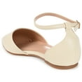 thumbnail image 3 of Journee Womens Reba Buckle Pointed Toe Ballet Flats, Widths Available, 3 of 10