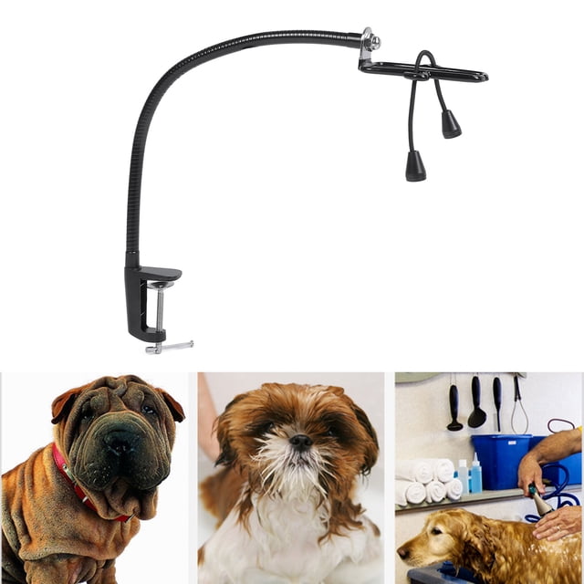 Soporte de Secador de Soplado de Perros, Clip en el Escrito de la Mesa de Preparación para Mascotas de 23.6 Pulgadas para la Encimera