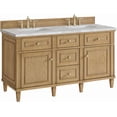 thumbnail image 7 of James Martin Vanities 424-V60D-LNO-FVSL Lorelai 60" Free Standing Double Basin Hardwood, 7 of 7