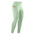 thumbnail image 5 of YLSDY Men's Compression Pants Workout Leggings Running Tights Cool Dry Athletic Baselayer Pants for Basketball Yoga Cycling Green L, 5 of 5