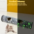 thumbnail image 6 of Leyfeng Tunnel, Collapsible Cat Tunnel Fun Interactive Toy for Cats and Rabbits Large Oxford Cloth Tunnel with Peek Holes and Fluffy Ball Glow-In-The-Dark 25*120cm Rabbit Tunnels for Indoor Bunnies, 6 of 9
