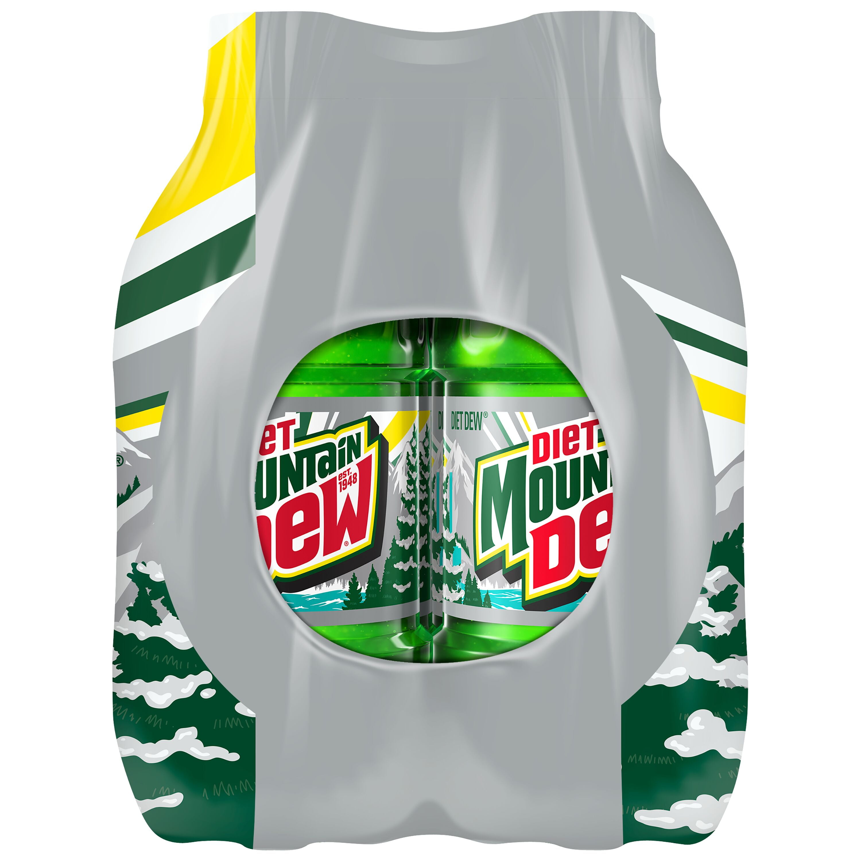 Diet Mountain Dew Citrus Soda Pop, 12 fl oz, 8 Pack Bottles