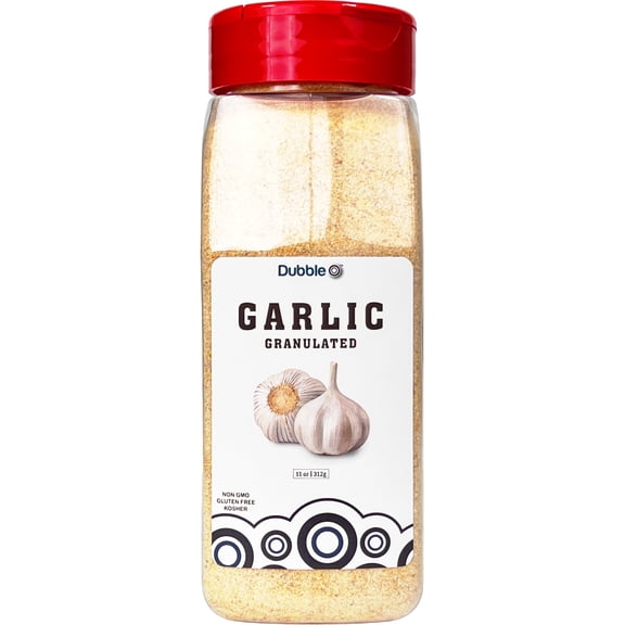 Granulated Garlic Powder - 11 oz. ⦾ Non GMO, Kosher, Halal, and Gluten Free ⦾ Dubble O Brand