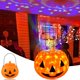 thumbnail image 1 of Cubo de calabaza con luz giratoria y diversión de risa, cubo de calabaza de Halloween, cubo de plástico para dulces de Halloween, decoración de Halloween para niños y fiestas Adepaton WLJ-1197, 1 of 5