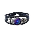 thumbnail image 2 of Wioihee Under $2.00 Men's and Women's Bracelets Twelve Constellation Leather Rope Bracelet, 2 of 9