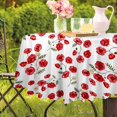 thumbnail image 3 of Round Tablecloth 60 Inch Water Resistant Table Cover Waterproof Tablecloth, 3 of 5