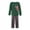 Green Kid, variant on ITFABS Parent-Children Christmas Pajama, Reindeer Print Tops with Plaid Pants