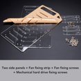 thumbnail image 2 of YISITIAN DIY Hard Drive Bracket, Multi Layer Acrylic Rack for Desktop with Accurate Mounting Hole, Supports Multiple 3.5inch Hard Drives, Easy Installation (8 Layers) CA919-7470, 2 of 9