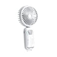 thumbnail image 3 of Ventilador portátil de mano, ventilador de escritorio, plegable, recargable, pequeño ventilador personal de refrigeración Blanco, 3 of 9