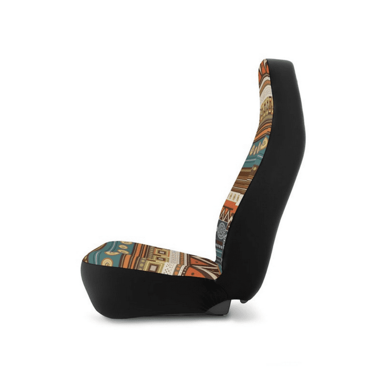 Abstract Tribal Ethnic Car Seat Covers Pair, 2 Front Seat Covers, Car Seat Protector, Car Accessory, Seat Cover For top Car