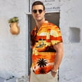 thumbnail image 6 of HAOMEILI Men's Hawaiian Shirt Short Sleeve Floral Button Down Shirts Tropical Holiday Beach Shirts, 6 of 7