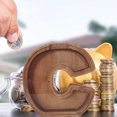 thumbnail image 3 of Wooden Money Bank Piggy 26 English Alphabet Letter Storage Tank, Personalized Letters Coin for Home Decoration Kids Christmas Birthday Gift, 3 of 8