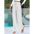 thumbnail image 5 of Women'S Pants Elastic Waist Light Weight Palazzo Pants for Women Casual Lounge Wide Leg Pants Woman, 5 of 9