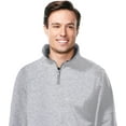 thumbnail image 4 of Tri Moutnain Men's 1/4 Zip Pullover Suede Fleece Sweatshirt Seam pockets 2X 3X 4X, 4 of 5