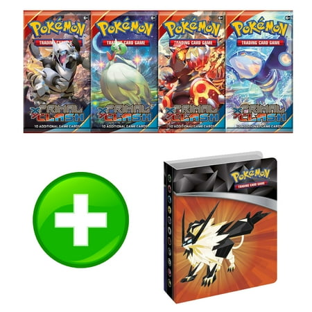 Giants Booster Pack - Pokemon Primal Clash Booster Pack with Ultra Prism Mini Binder Dusk Mane Dawn Wing Necrozma