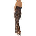 thumbnail image 5 of Coduop Women 2 Piece Maxi Skirt Outfit Set Strapless Tie Up Tube Top and Bodycon Long Skirt Suit, 5 of 6