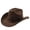 Coffee, variant on Western Cowboy Hat With Curved Brim For And Outdoor Adventure Travel Riding Country Style Cow Hats
