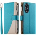 thumbnail image 1 of Funda cartera GANGXUN para OPPO A78 5G , cuero PU con tarjetero, cremallera, correa de mano, soporte y protección 558°, 1 of 6